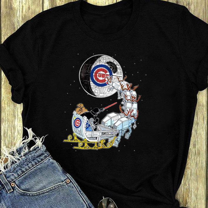 Nice Star Wars Christmas Darth Vader Santa s Sleigh Chicago Cubs shirt 4 - Nice Star Wars Christmas Darth Vader Santa’s Sleigh Chicago Cubs shirt
