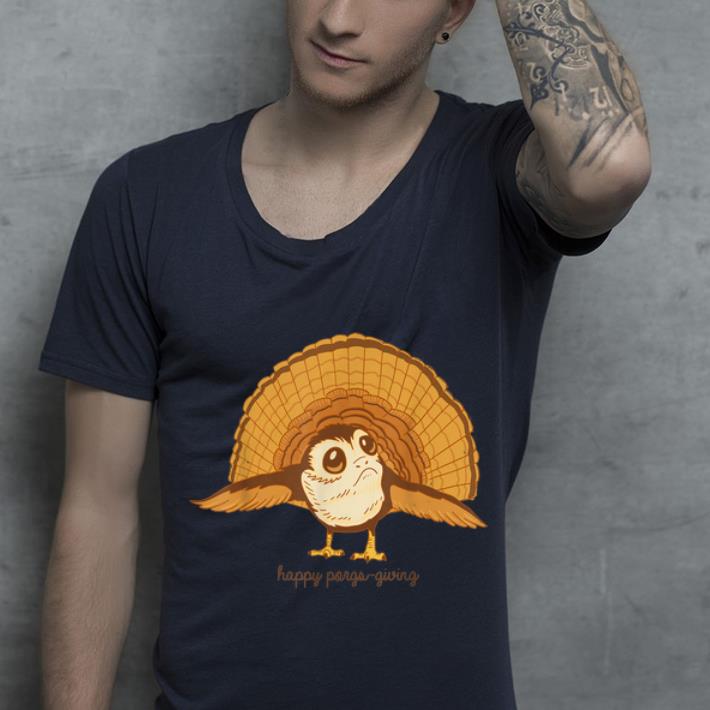 Nice Star Wars The Last Jedi Porg Happy Porgs Giving Thanksgiving shirt 4 - Nice Star Wars The Last Jedi Porg Happy Porgs-Giving Thanksgiving shirt