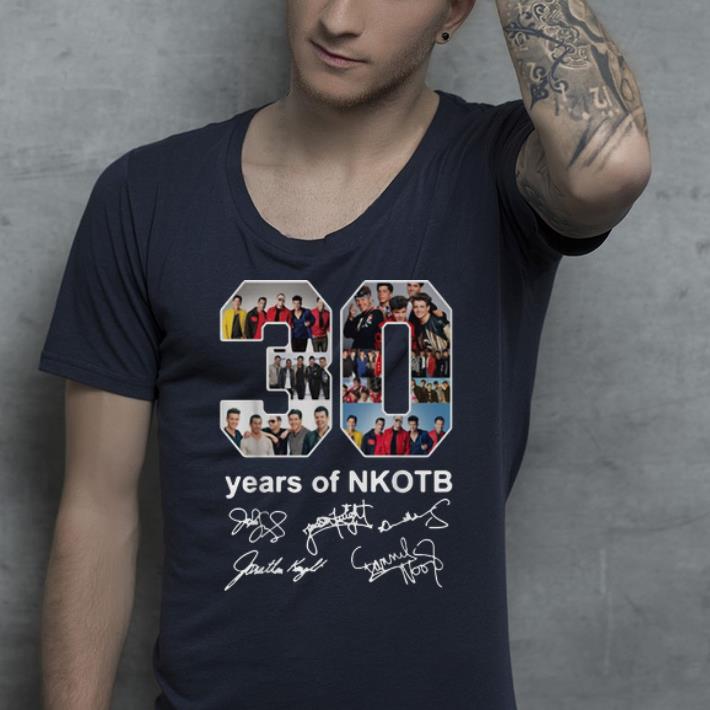 Official 30 Years Of NKOTB Signatures shirt 4 - Official 30 Years Of NKOTB Signatures shirt