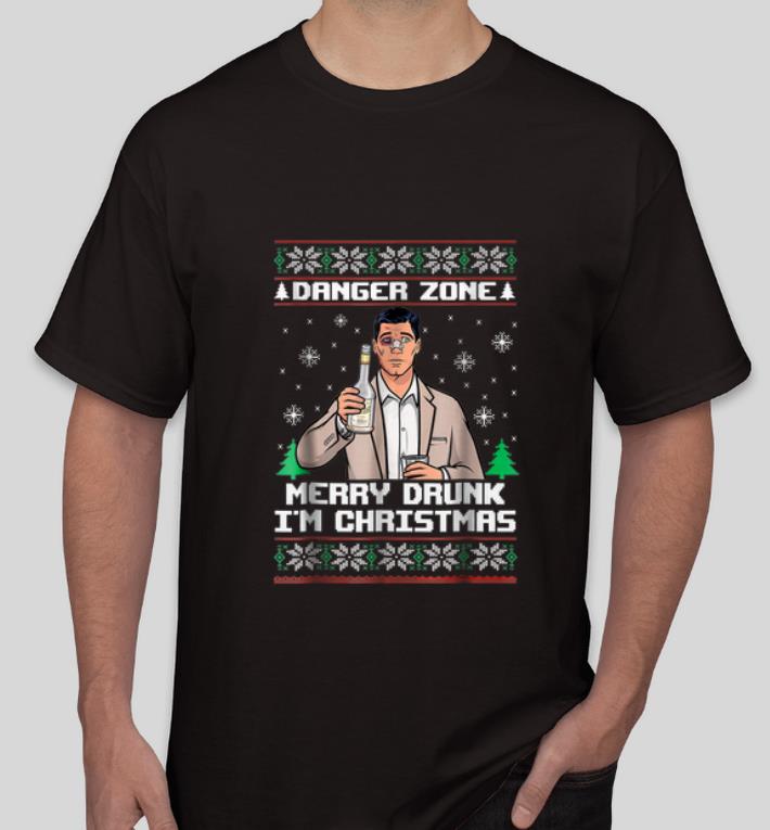 Official A Danger Zone Merry Drunk I m Christmas Ugly Christmas shirt 4 - Official A Danger Zone Merry Drunk I'm Christmas Ugly Christmas shirt