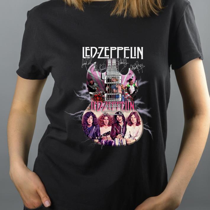 Official Led Zeppelin Guitar Signatures shirt 4 - Official Led Zeppelin Guitar Signatures shirt
