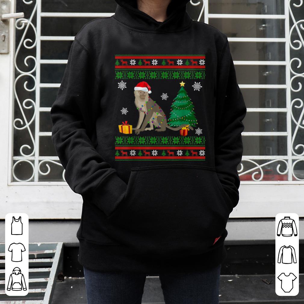 Official Monkey Christmas Decorations Santa Hat Pajamas Xmas Lights shirt 4 - Official Monkey Christmas Decorations Santa Hat Pajamas Xmas Lights shirt