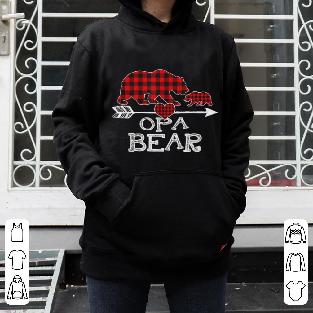 Official Red Plaid Opa Bear One Cub Matching Buffalo Pajama Xmas shirt 4 - Official Red Plaid Opa Bear One Cub Matching Buffalo Pajama Xmas shirt
