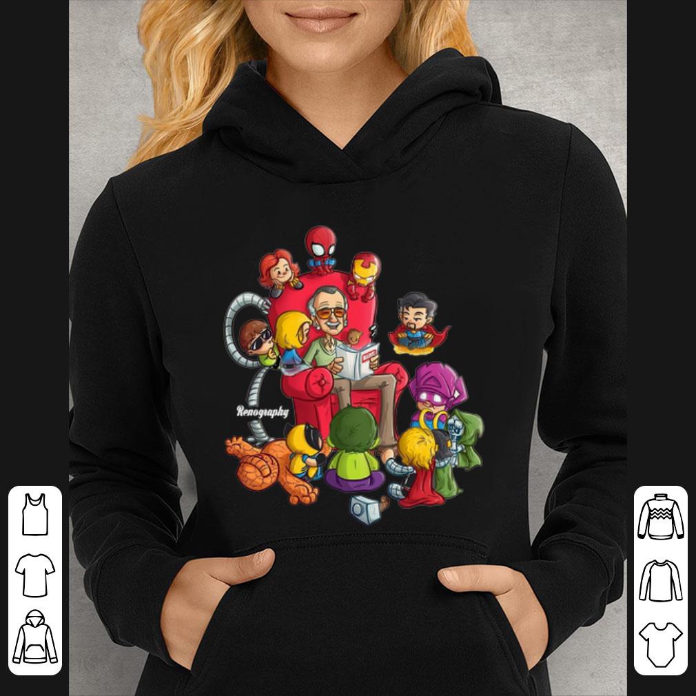 Official Stan Lee Marvel And Superhero Chibi Renography shirt 4 - Official Stan Lee Marvel And Superhero Chibi Renography shirt