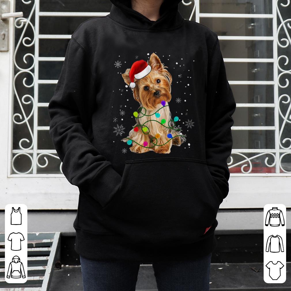 Official Yorkshire Terrier Dog Light Christmas Matching Family shirt 4 - Official Yorkshire Terrier Dog Light Christmas Matching Family shirt