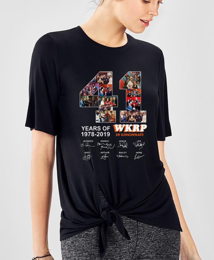 Original 41 Years Of Wkrp In Cincinnati 1978 2019 Signature shirt 4 - Original 41 Years Of Wkrp In Cincinnati 1978 2019 Signature shirt
