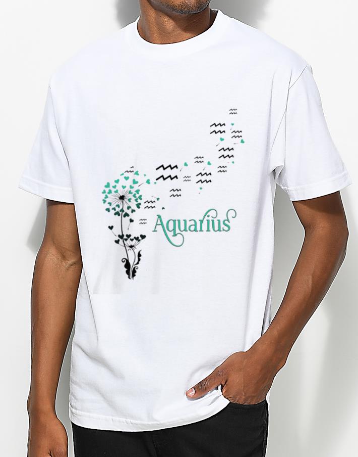 Original Aquarius dandelion flower shirt 4 - Original Aquarius dandelion flower shirt
