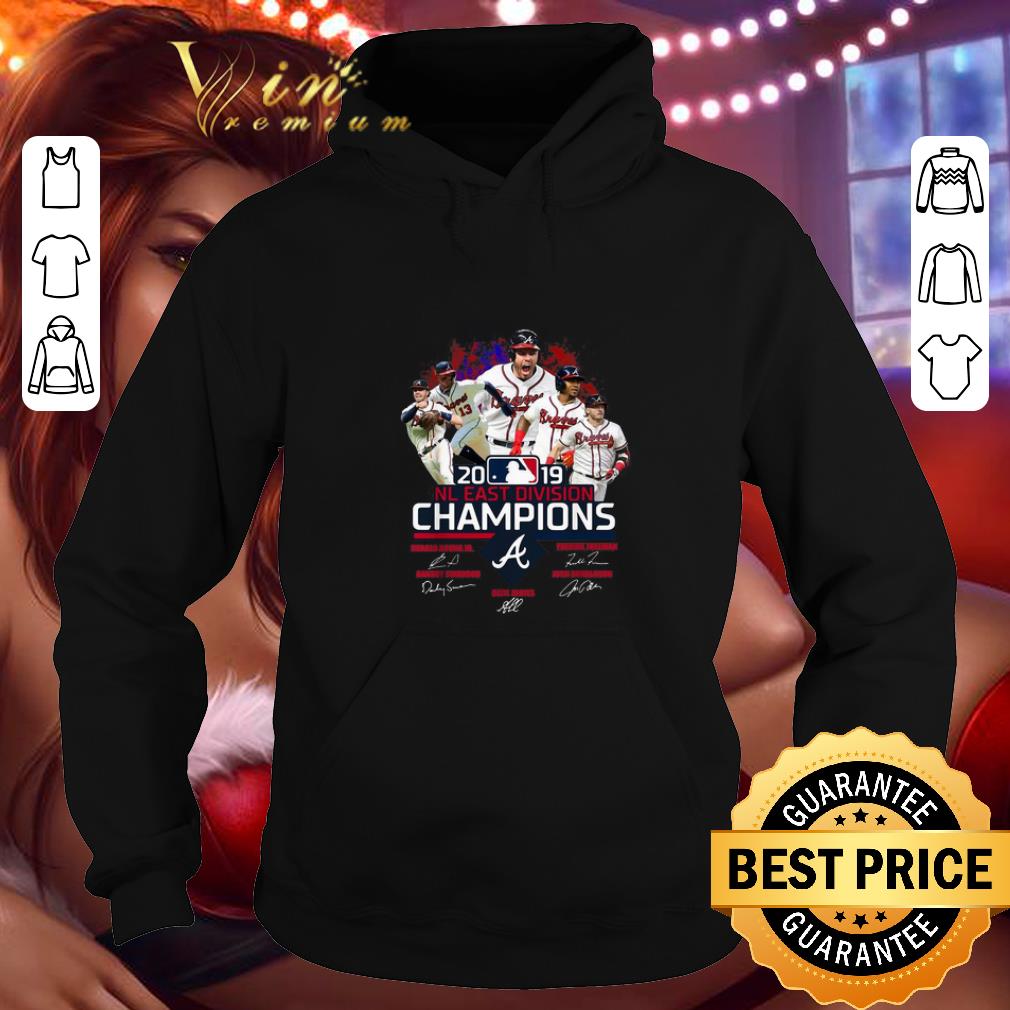 Original Atlanta Braves 2019 NL East division champions signatures shirt Original Atlanta Braves 2019 NL East division champions signatures shirt 4 - Original Atlanta Braves 2019 NL East division champions signatures shirt