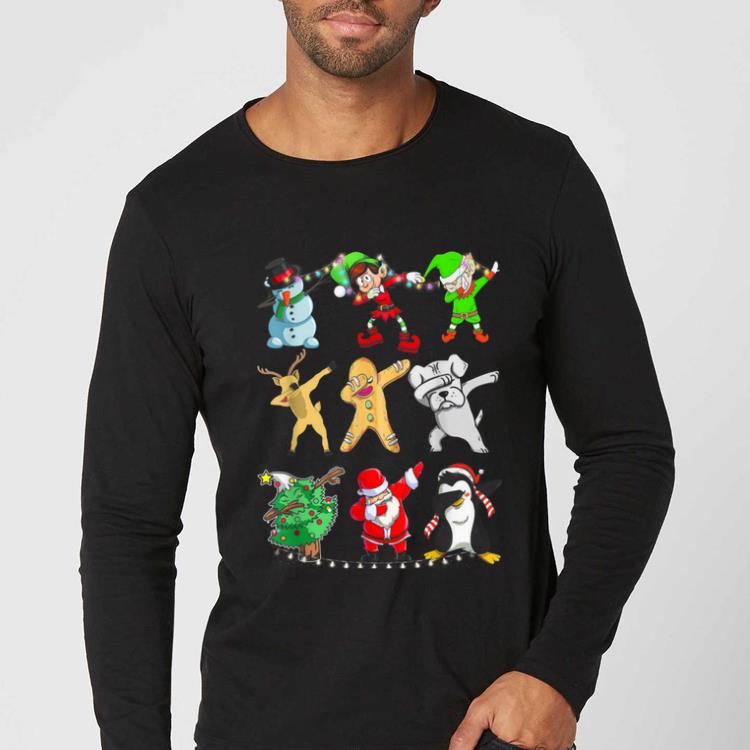 Original Dabbing Santa Elf Snowman Reindeer Dog penguin Xmas Tree shirt 4 - Original Dabbing Santa Elf Snowman Reindeer Dog penguin Xmas Tree shirt