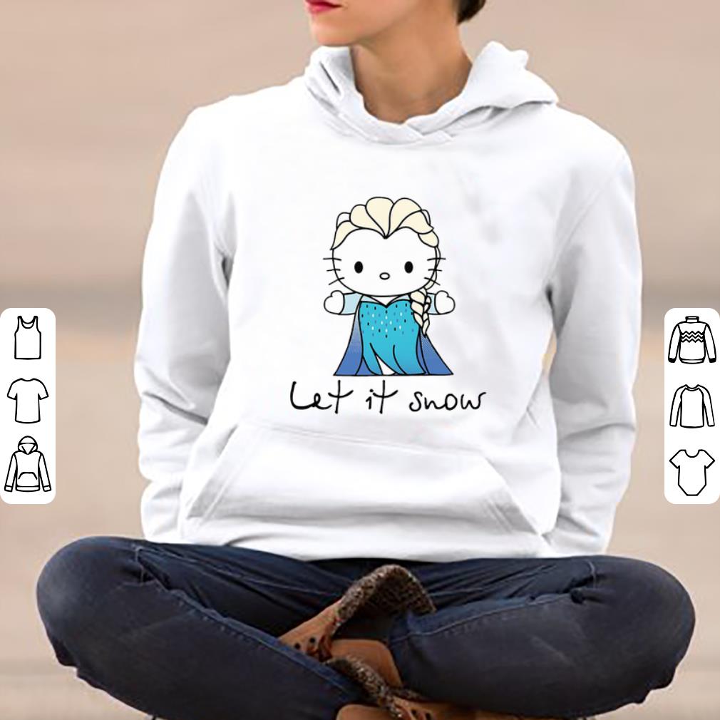 Original Elsa Kitty let it snow Hello Kitty shirt 4 - Original Elsa Kitty let it snow Hello Kitty shirt
