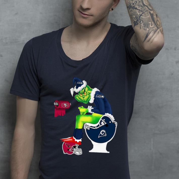 Original Grinch Seattle Seahawks Los Angeles Rams Arizona Cardinals Toilet shirt 4 - Original Grinch Seattle Seahawks Los Angeles Rams Arizona Cardinals Toilet shirt