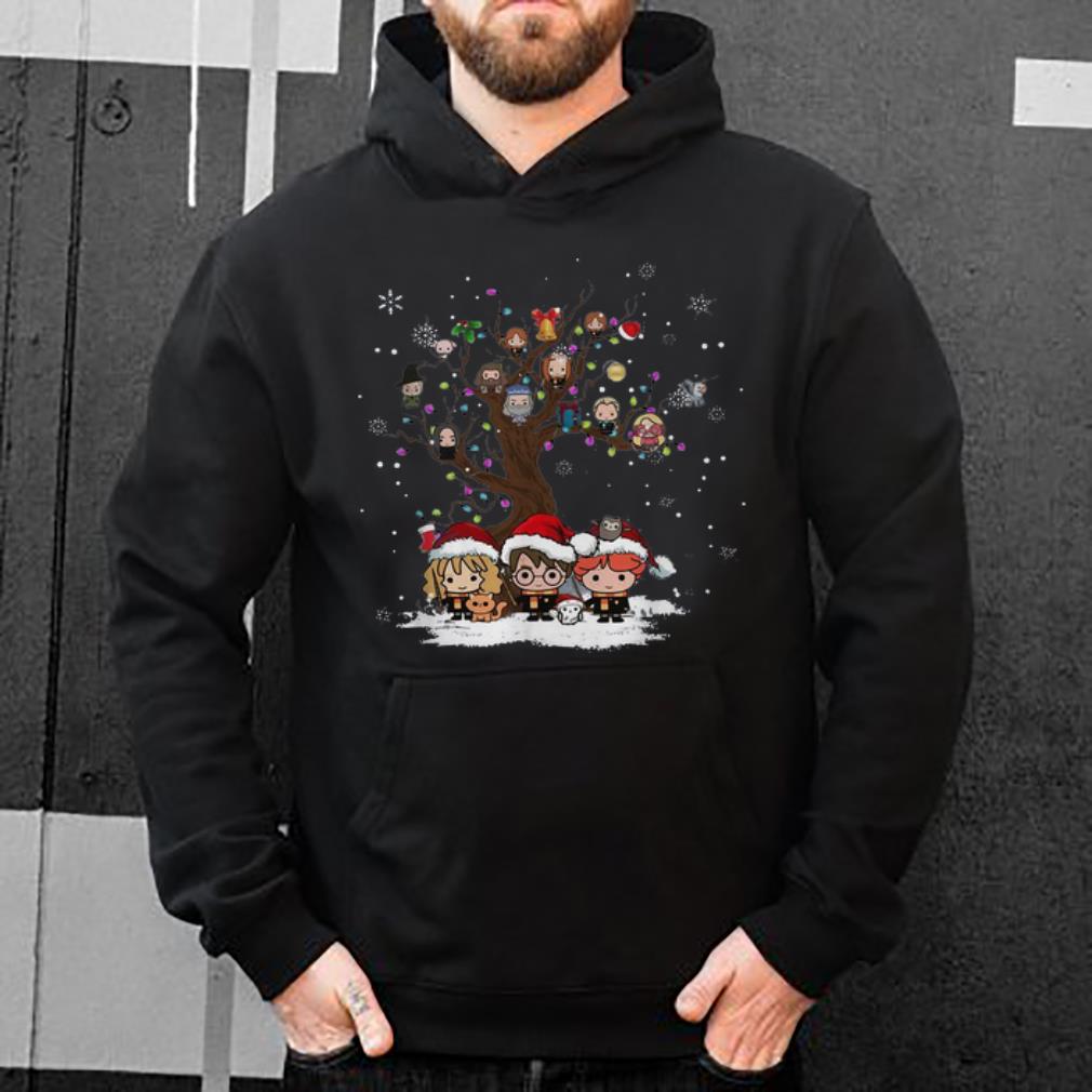 Original Harry Potter Chibi Character Tree Merry Christmas shirt 4 - Original Harry Potter Chibi Character Tree Merry Christmas shirt