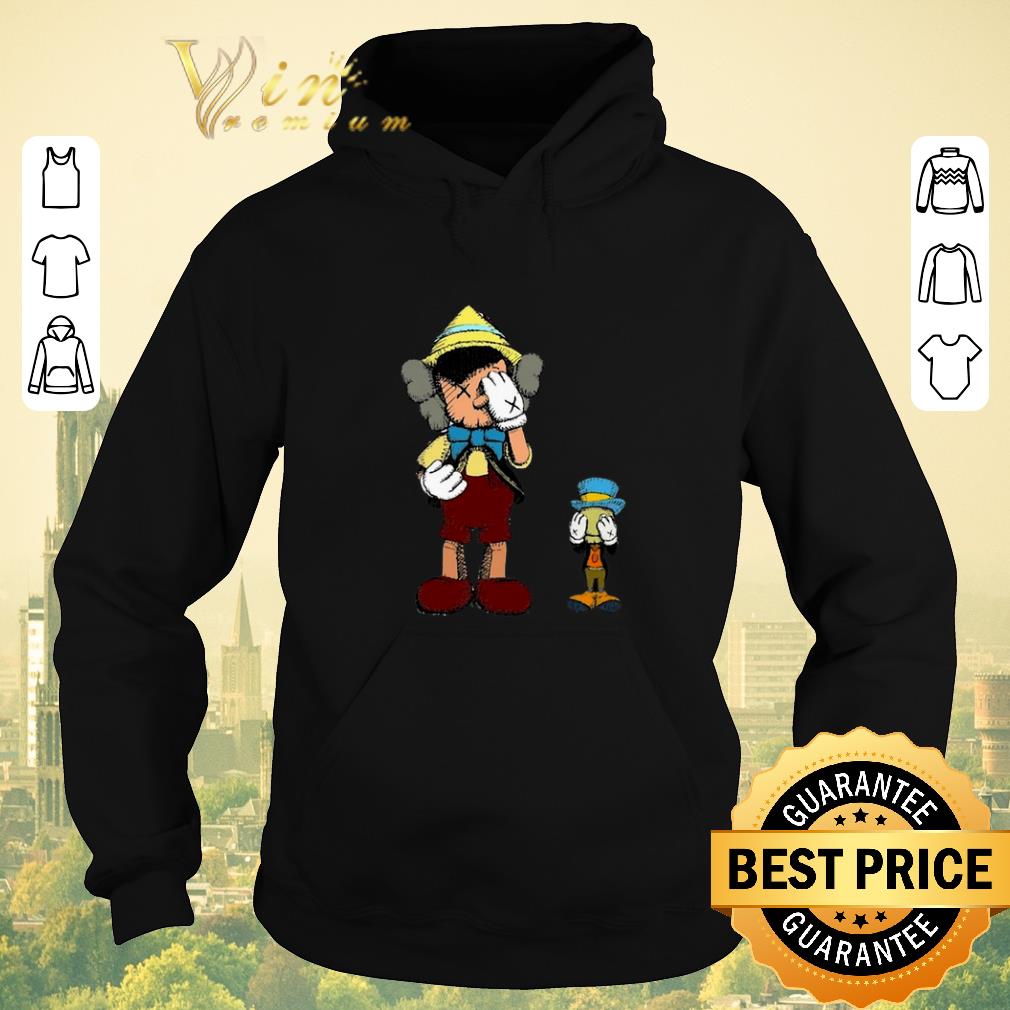 Original Kaws mashup Pinocchio and Jiminy Cricket shirt sweater 4 - Original Kaws mashup Pinocchio and Jiminy Cricket shirt sweater