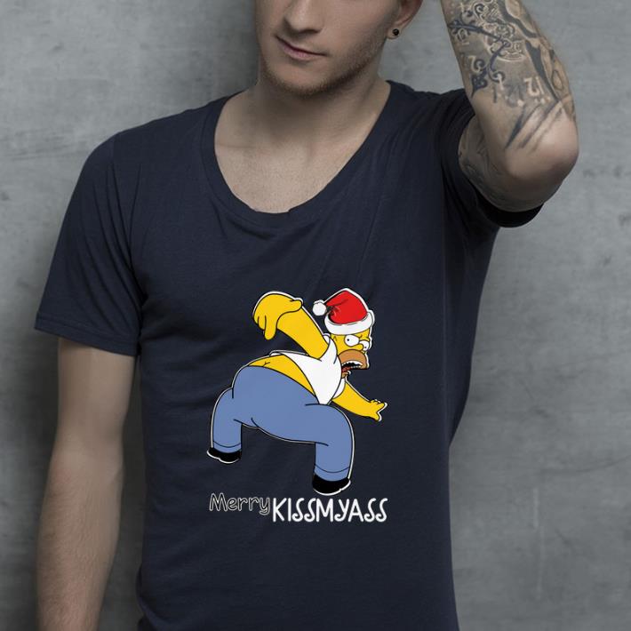 Original Merry Kissmyass Santa Simpsons shirt 4 - Original Merry Kissmyass Santa Simpsons shirt