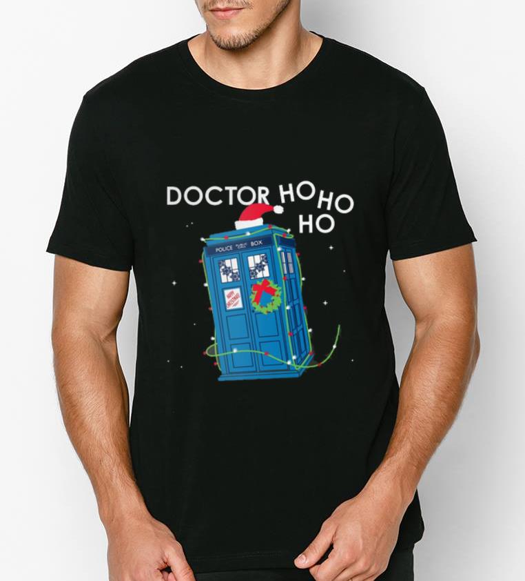 Original Police Box Doctor Who Ho Ho Ho Christmas shirt 4 - Original Police Box Doctor Who Ho Ho Ho Christmas shirt
