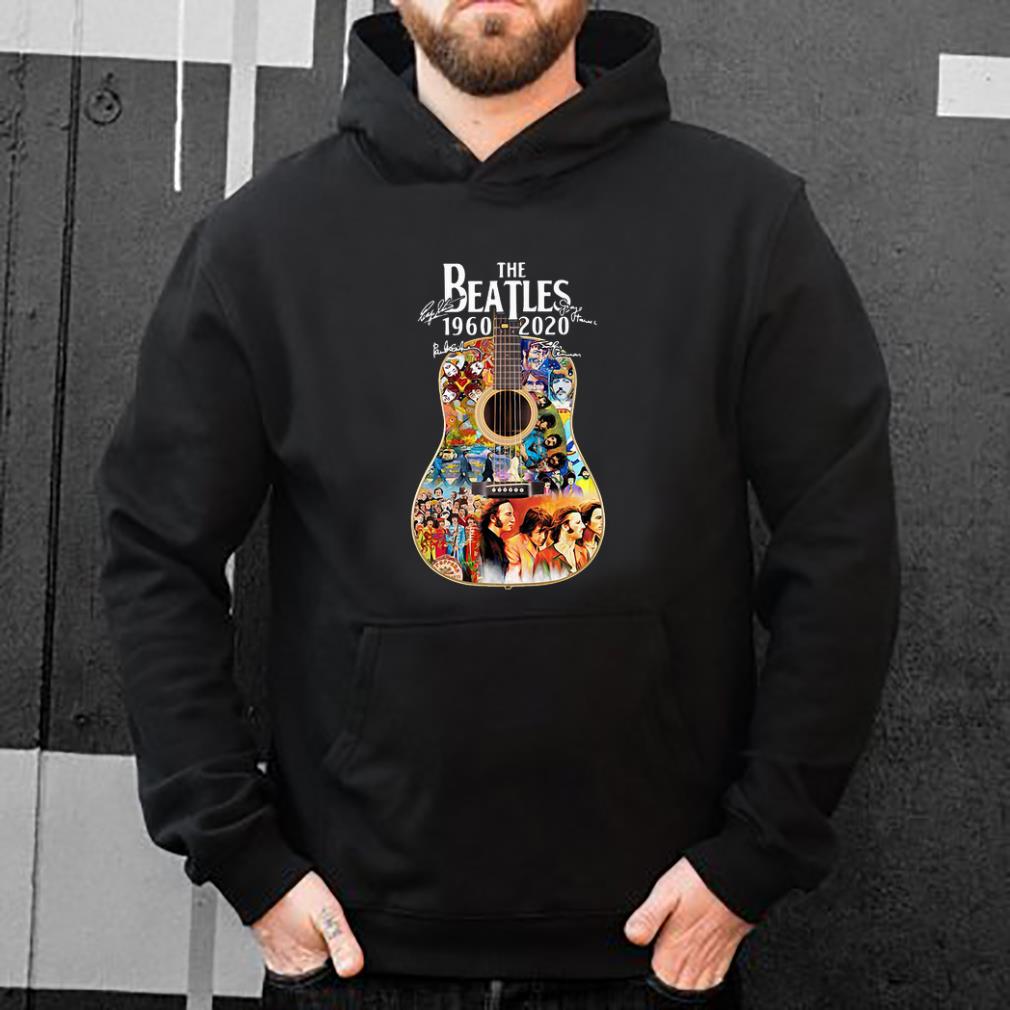 Original The Beatles 1960 2020 Guitars signatures shirt 4 - Original The Beatles 1960-2020 Guitars signatures shirt