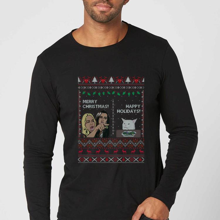 Original Yelling woman cat meme merry Christmas happy holidays ugly christmas shirt 4 - Original Yelling woman cat meme merry Christmas happy holidays ugly christmas shirt