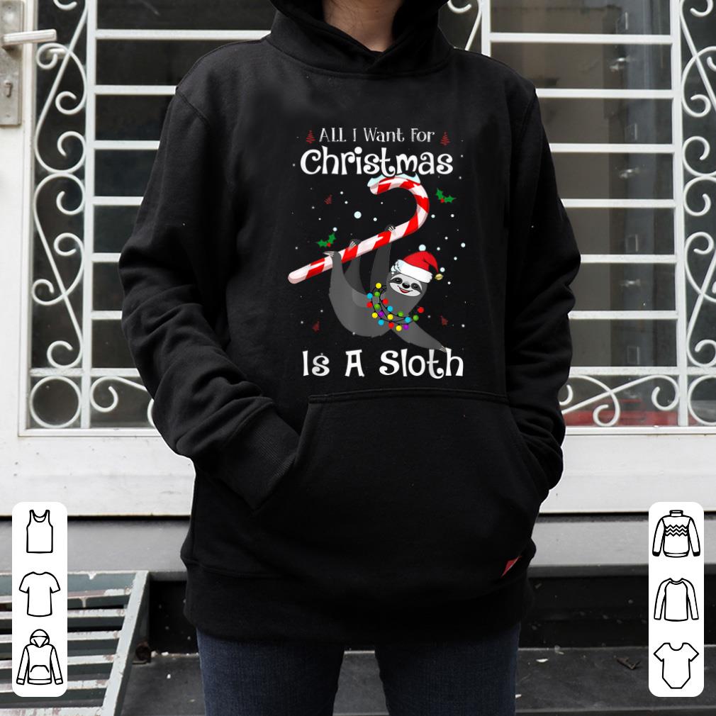 Premium All I Want For Christmas Is Sloth Lovers Christmas Pajama shirt 4 - Premium All I Want For Christmas Is Sloth Lovers Christmas Pajama shirt