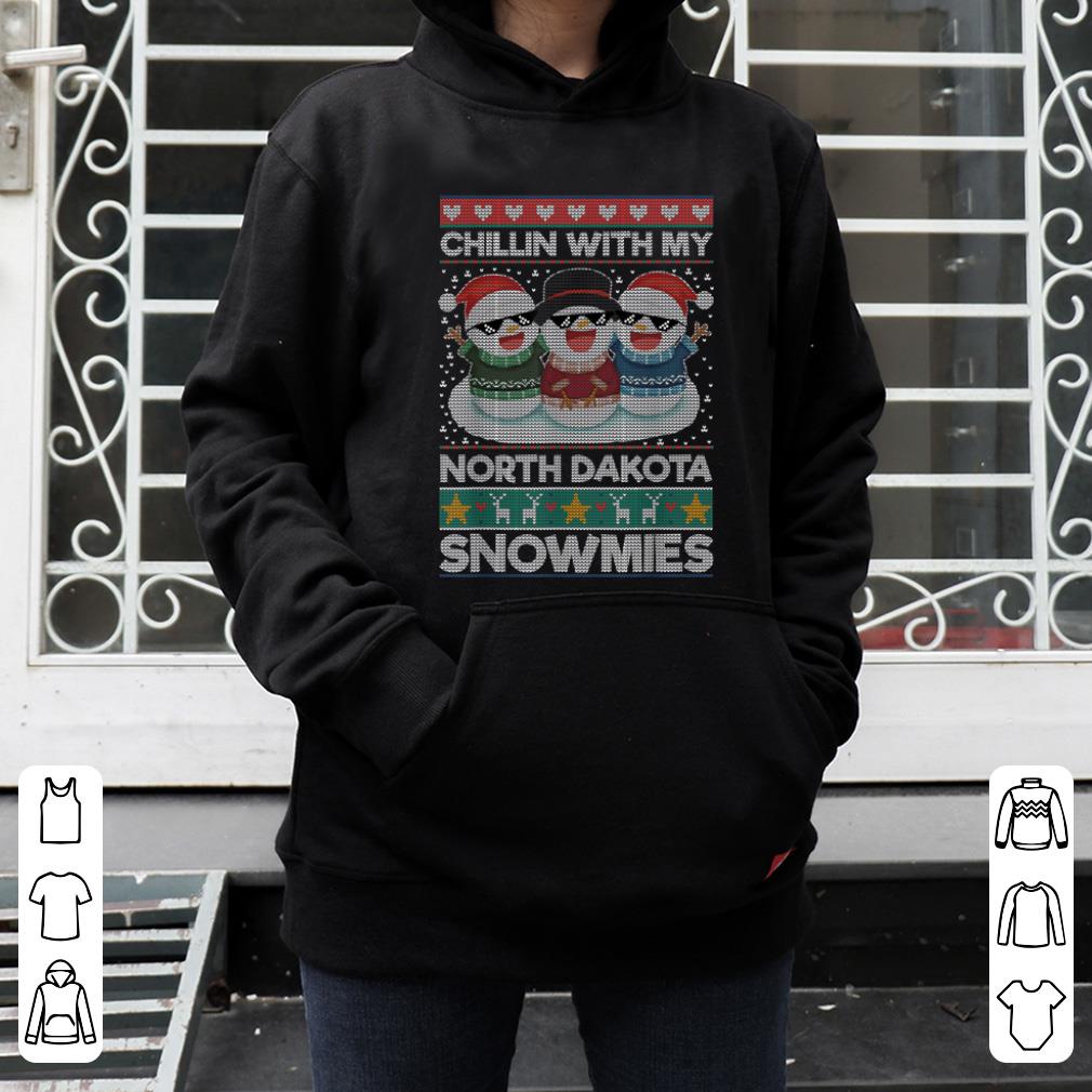 Premium Chillin With My North Dakota Snowmies Funny Christmas shirt 4 - Premium Chillin With My North Dakota Snowmies Funny Christmas shirt