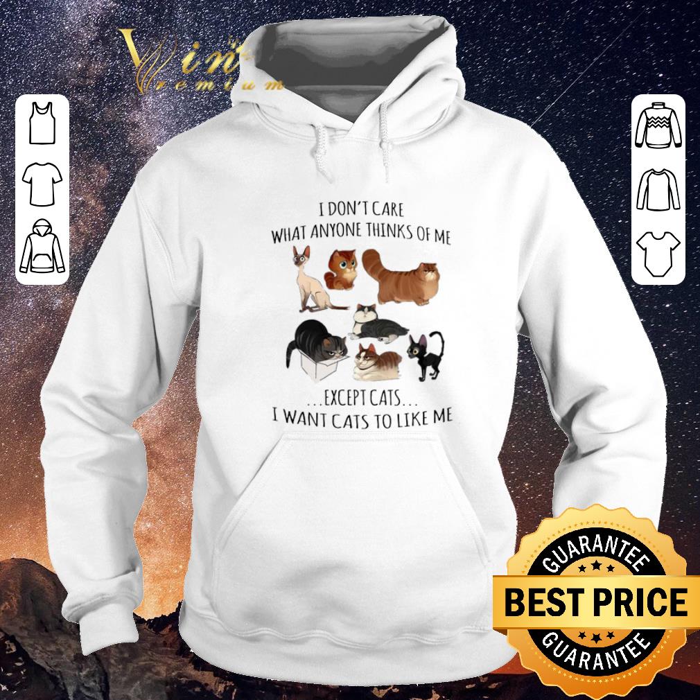 Premium I don t care what anyone thinks of me except cats i want cats shirt sweater 4 - Premium I don't care what anyone thinks of me except cats i want cats shirt sweater