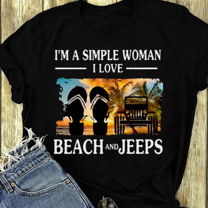 Premium I m A Simple Woman I Love Beach And Jeep Flip Flop shirt 4 - Premium I’m A Simple Woman I Love Beach And Jeep Flip Flop shirt