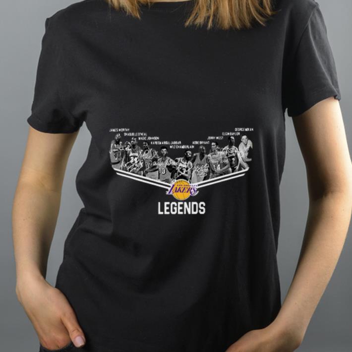 Premium Los Angeles Lakers Legends players signatures shirt 4 - Premium Los Angeles Lakers Legends players signatures shirt