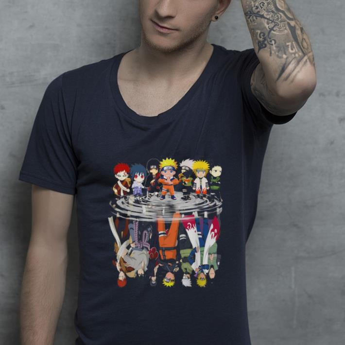 Premium Naruto chibi characters mirror reflection shirt 4 - Premium Naruto chibi characters mirror reflection shirt