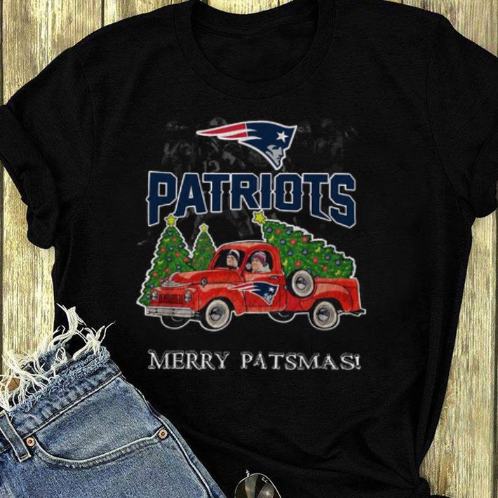 Premium New England Patriots truck merry patsmas Christmas shirt 4 - Premium New England Patriots truck merry patsmas Christmas shirt
