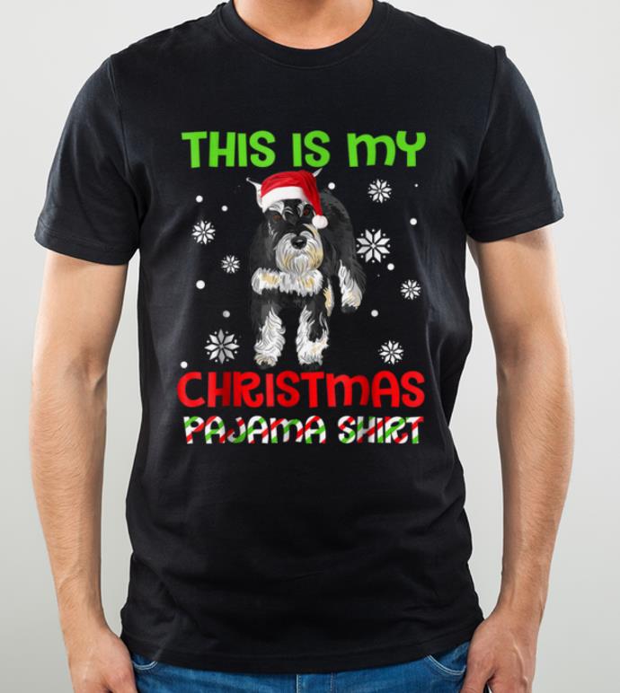 Premium This Is My Christmas Pajama Miniature Schnauzer Santa shirt 4 - Premium This Is My Christmas Pajama ,Miniature Schnauzer Santa shirt