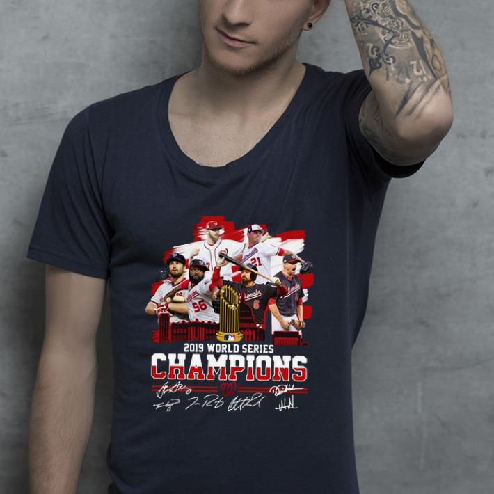 Premium Washington Nationals 2019 World Series Champions Signatures shirt 4 - Premium Washington Nationals 2019 World Series Champions Signatures shirt