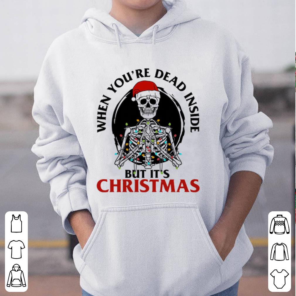 Premium When you re dead inside but it s christmas Skellington shirt 4 - Premium When you’re dead inside but it’s christmas Skellington shirt