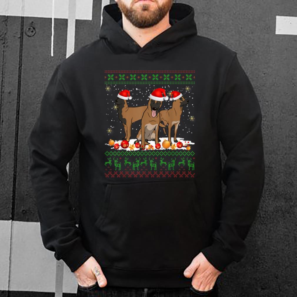 Pretty Christmas Belgian Malinois Santa Hat Lights Dog Gift sweater 4 - Pretty Christmas Belgian Malinois Santa Hat Lights Dog Gift sweater