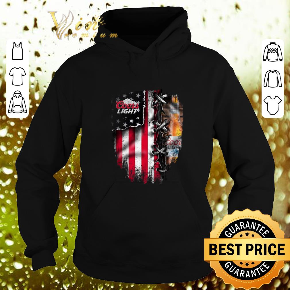 Pretty Coors light inside American flag shirt 4 - Pretty Coors light inside American flag shirt