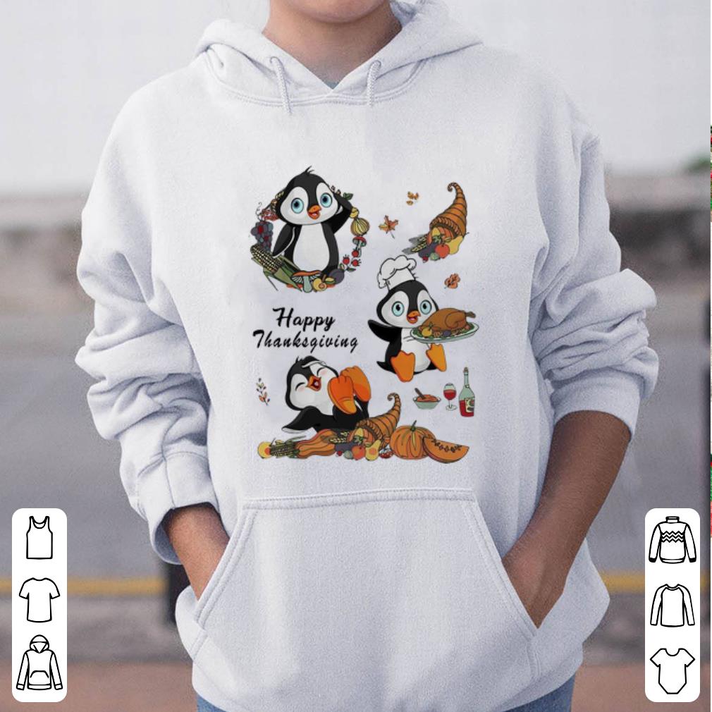 Pretty Cute Penguins Happy Thanksgiving Day shirt 4 - Pretty Cute Penguins Happy Thanksgiving Day shirt