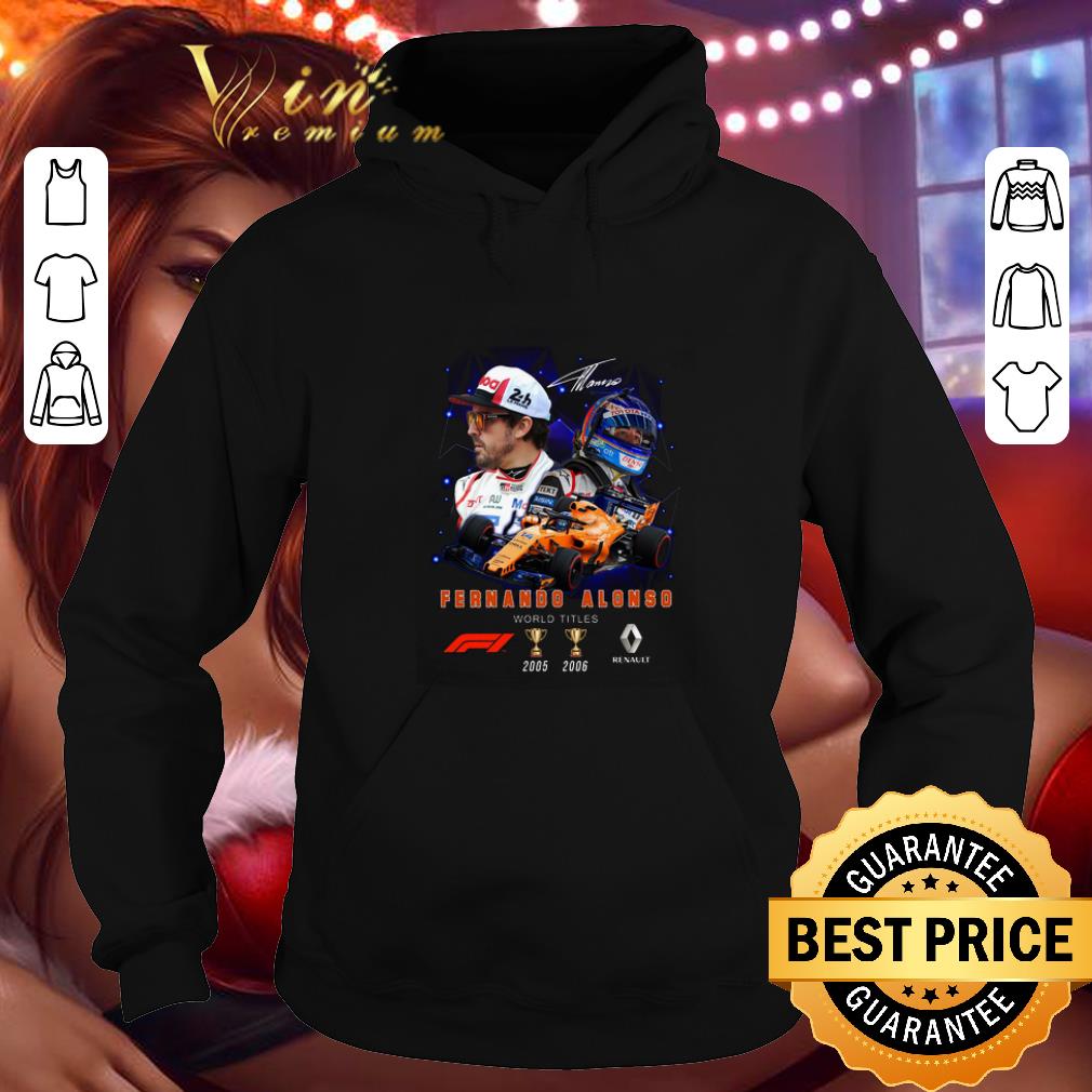 Pretty Fernando Alonso Signature 2 cup world titles shirt 4 - Pretty Fernando Alonso Signature 2 cup world titles shirt