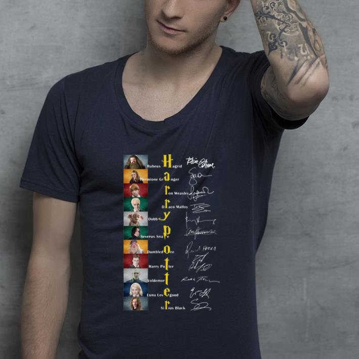 Pretty Harry Potter Character Signatures shirt 4 - Pretty Harry Potter Character Signatures shirt