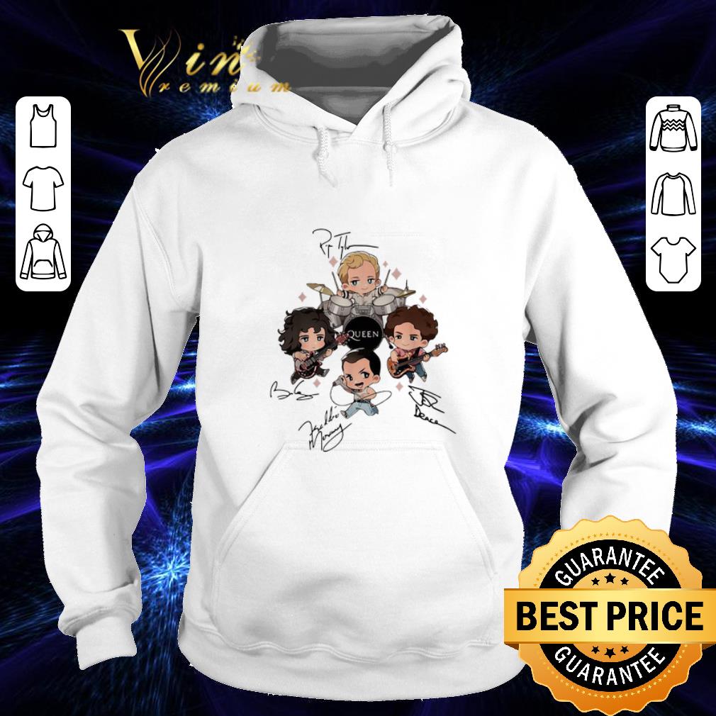 Pretty Queen band chibi Friends signatures shirt Pretty Queen band chibi Friends signatures shirt 4 - Pretty Queen band chibi Friends signatures shirt