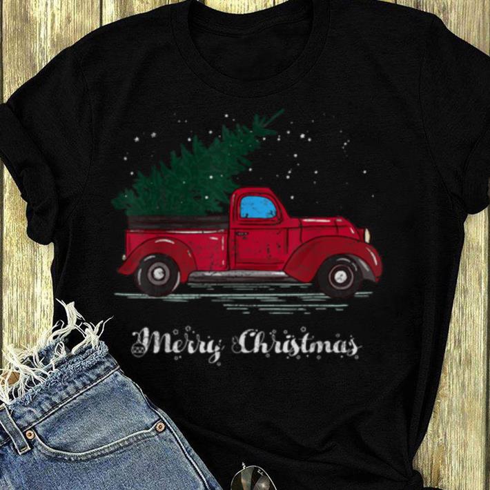 Pretty Red Truck Christmas Pajama shirt 4 - Pretty Red Truck Christmas Pajama shirt