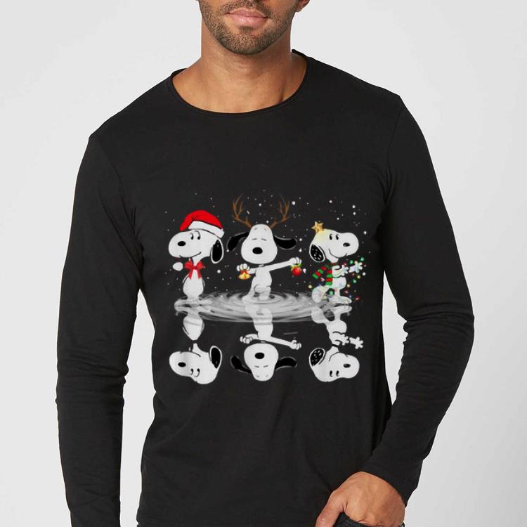 Pretty Snoopy Water Reflection Christmas shirt 4 - Pretty Snoopy Water Reflection Christmas shirt