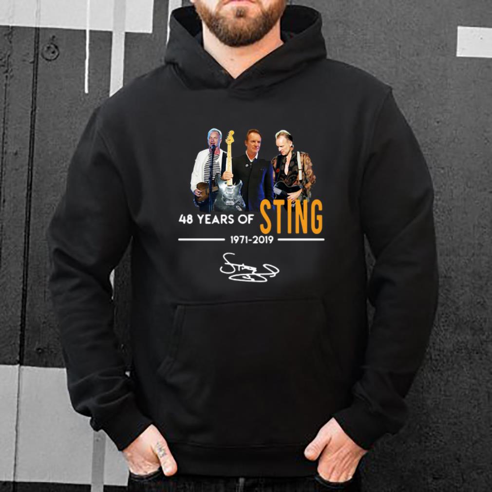 Pretty Sting 48 years of 1971 2019 signature shirt 4 - Pretty Sting 48 years of 1971 2019 signature shirt