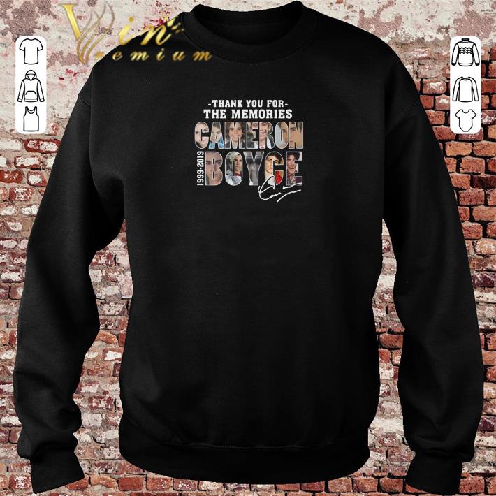 Pretty Thank you for the memories Cameron Boyce 1999 2019 signature shirt sweater 2019 4 - Pretty Thank you for the memories Cameron Boyce 1999-2019 signature shirt sweater 2019