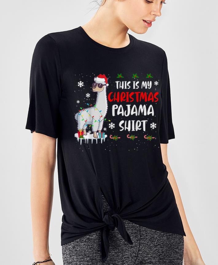 Pretty This Is My Christmas Pajama Shirt Llama Christmas shirt 4 - Pretty This Is My Christmas Pajama Shirt Llama Christmas shirt