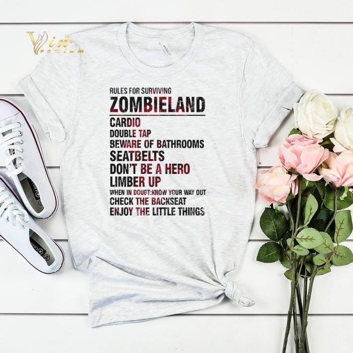 Rules For Surviving Zombieland Cardio Double Tap Beware Of Bathrooms shirt sweater Rules For Surviving Zombieland Cardio Double Tap Beware Of Bathrooms shirt sweater 4 - Rules For Surviving Zombieland Cardio Double Tap Beware Of Bathrooms shirt sweater