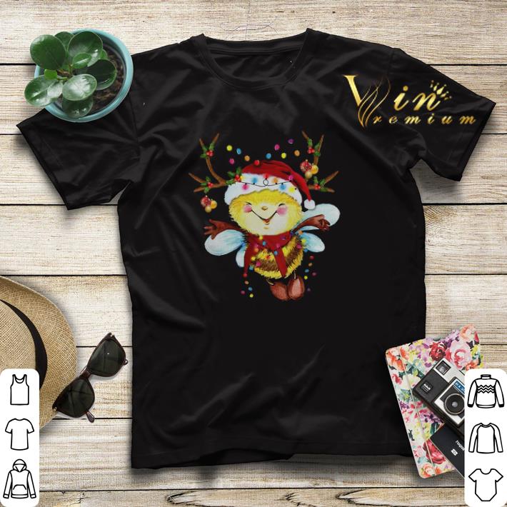 Santa Bee Reindeer Light Christmas shirt sweater Santa Bee Reindeer Light Christmas shirt sweater 4 - Santa Bee Reindeer Light Christmas shirt sweater