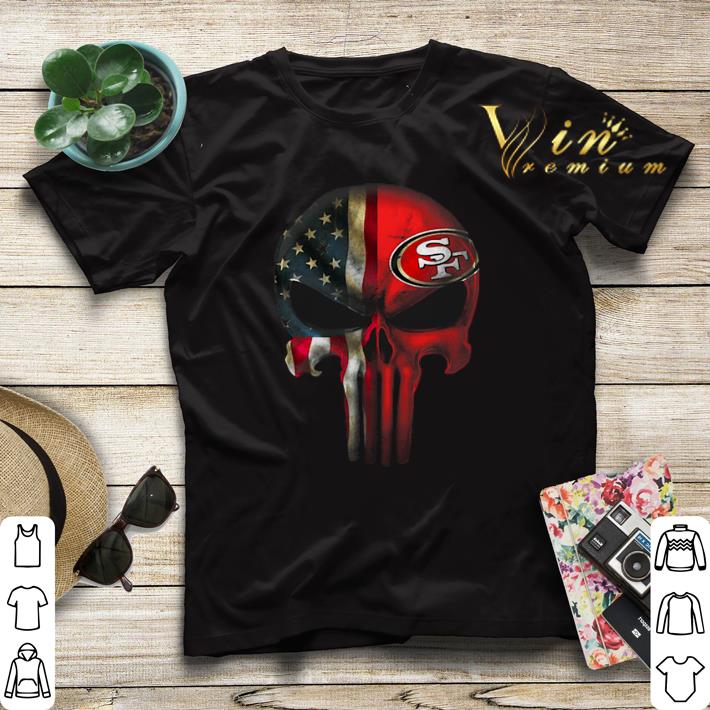 The Punisher Skull American flag San Francisco 49ers shirt sweater 4 - The Punisher Skull American flag San Francisco 49ers shirt sweater