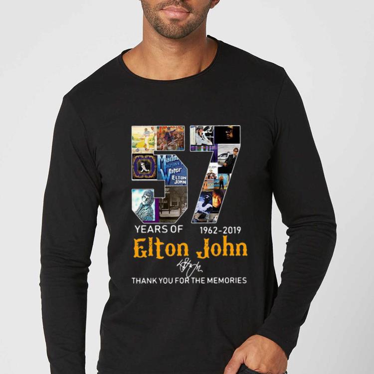 Top 57 Years Of 1962 2019 Elton John Signature shirt 4 - Top 57 Years Of 1962-2019 Elton John Signature shirt