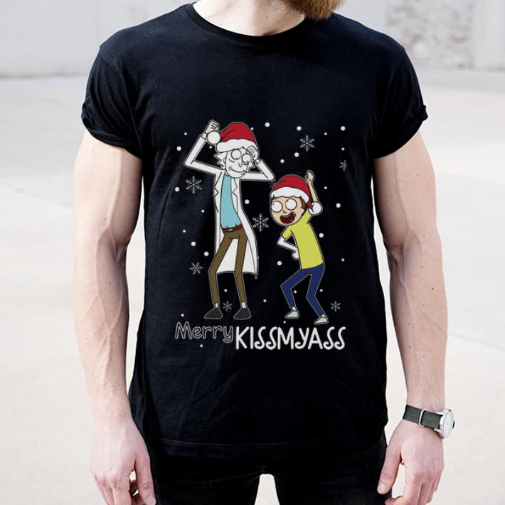 Top Christmas Santa Rick And Morty Merry Kissmyass shirt 4 - Top Christmas Santa Rick And Morty Merry Kissmyass shirt