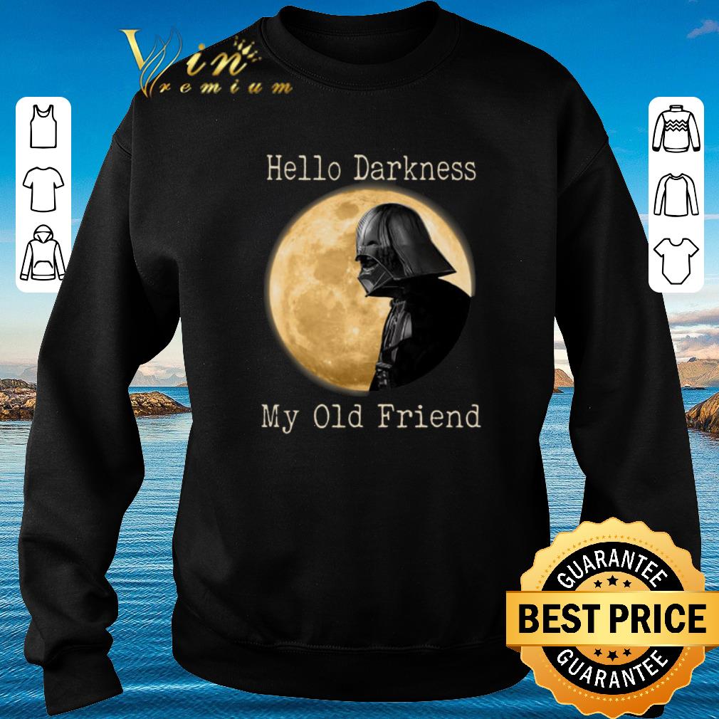Top Darth Vader moon Hello darkness my old friend shirt sweater 4 - Top Darth Vader moon Hello darkness my old friend shirt sweater
