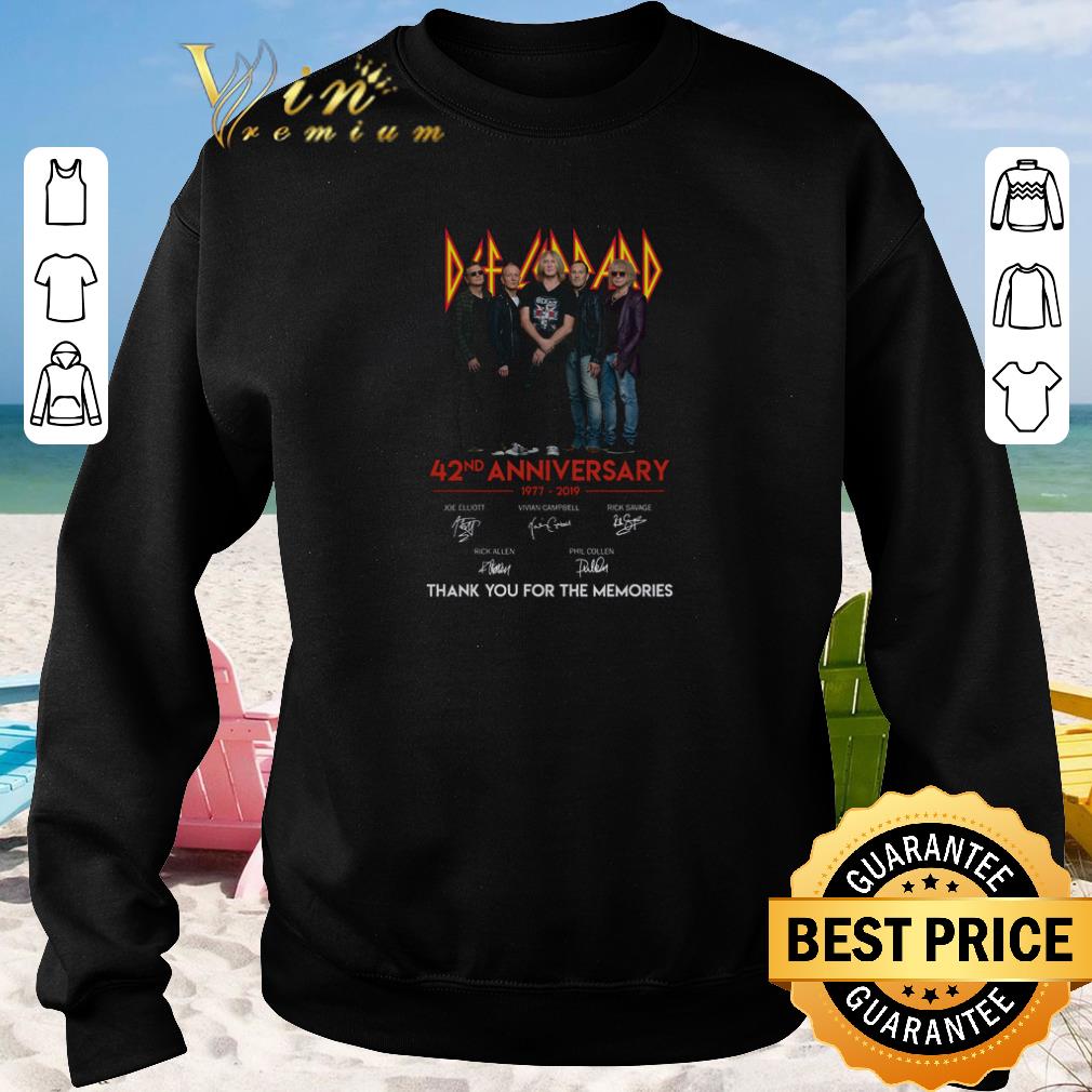 Top Def Leppard 42nd anniversary 1977 2019 signatures shirt sweater 2019 3 - Top Def Leppard 42nd anniversary 1977-2019 signatures shirt sweater 2019