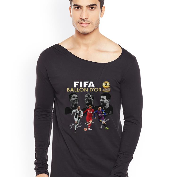 Top Fifa Ballon D or 2019 Cristiano Ronaldo Lionel Messi Virgil van Dijk Signature shirt 4 - Top Fifa Ballon D’or 2019 Cristiano Ronaldo Lionel Messi Virgil van Dijk Signature shirt
